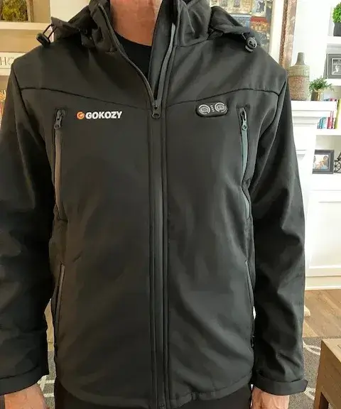 heated jacket with hood