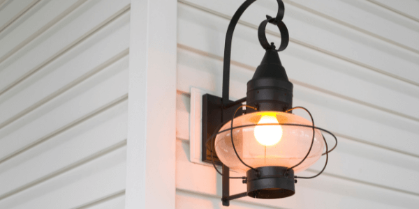 Outdoor Light Fixture Installed