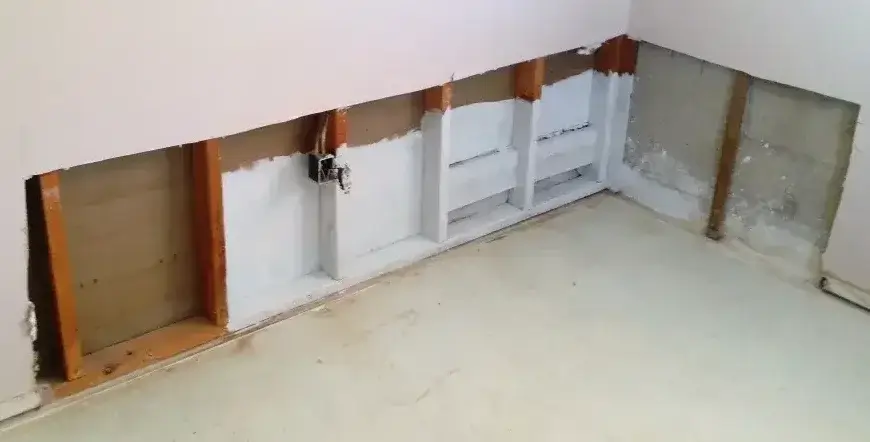 Image of water damaged drywall - how to repair