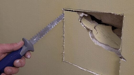 fixing large hole in drywall 