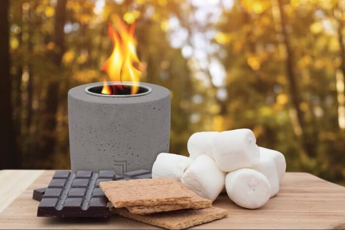 sharper image table top fire pit image