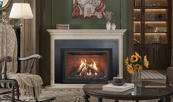 Built In Gas Fireplace Image 